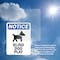 Signmission Blind Dog At Play Sign With Symbol, 10 in W x Rectangle, Vinyl Decal OS-2PACK-NS-D-1014-V-10367 - alternate 4